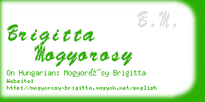 brigitta mogyorosy business card